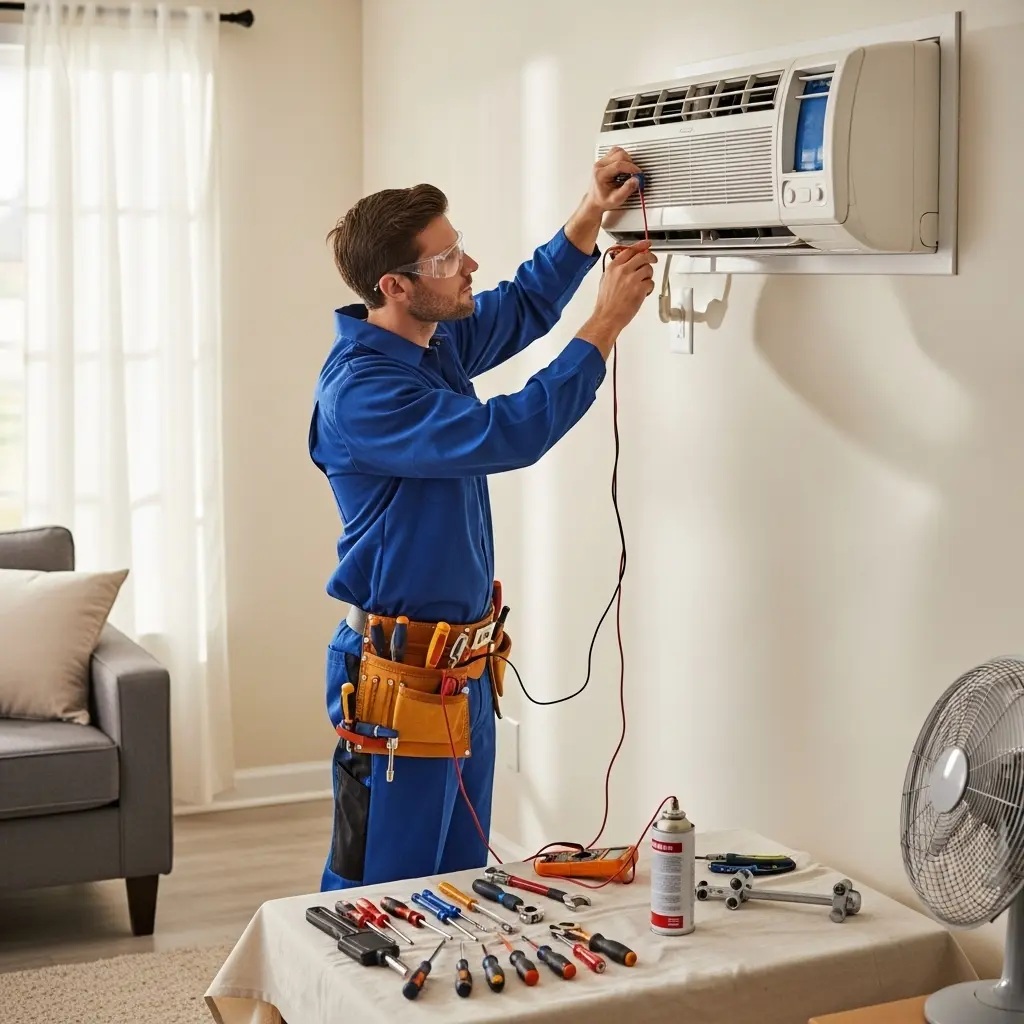 Kula Finlux Finlux klima gaz dolumu ve bakım – Enerji verimliliği artırıldı. - Teknik servis örneği